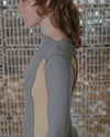 BASERANGE Long Sleeve T-Shirt TTML Collection Ribbed Cotton Portugal BAS-TTML-RB-SP25-BOW BLUE/HEN YELLOW